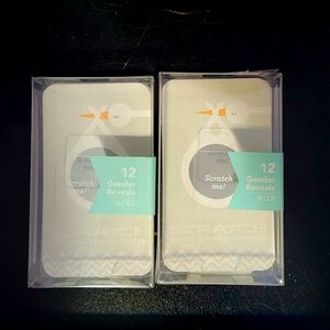 Gender Reveal Scratch Cards - White